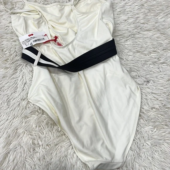 SOLID & STRIPED Nina Belted Swimsuit cream - Picture 12 of 12